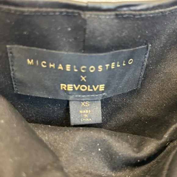 Michael Costello x REVOLVE Belem Mini Dress in Black - Picture 8 of 9